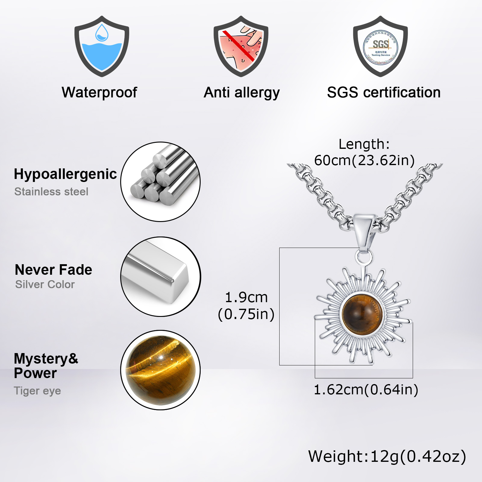Vnox 60cm Kutu Zincirli Ayçiçe - Bar Cart Gold incelemesi ve fiyatı