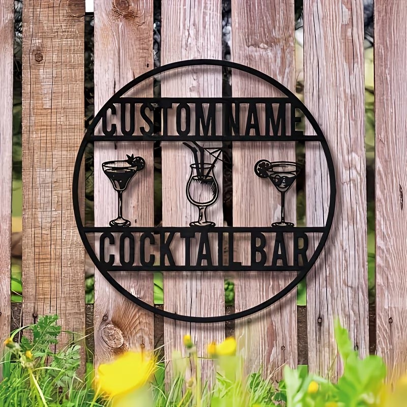Özel İsimli Kokteyl Bar Tabela - Home Bar Signs incelemesi ve fiyatı